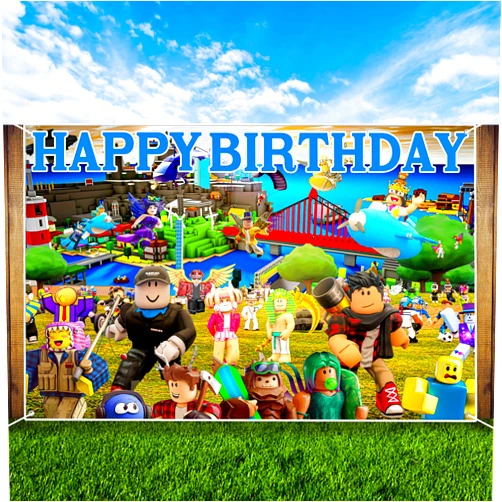 Generic Birthday Party Supplies Backdrop Birthday Decorations Photo Backgrounds, Game Theme Party Supplies for Boys
