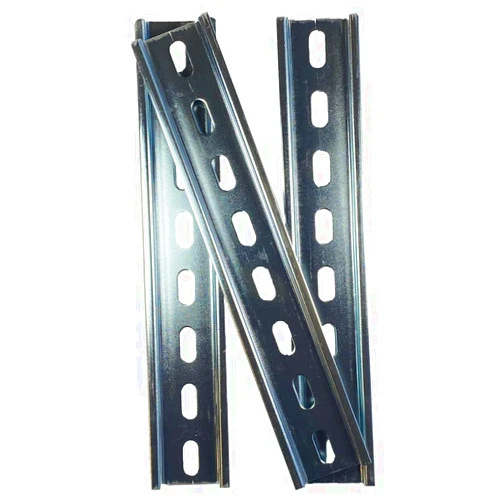 International Connector ICI 3 Pieces DIN Rail Slotted Steel Zinc Plated RoHS 8