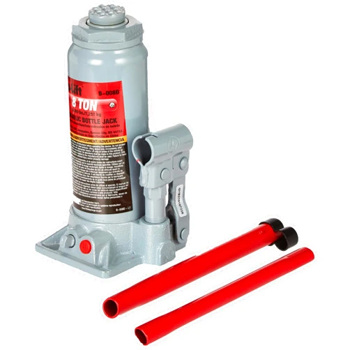 Pro-Lift B-008D Grey Hydraulic Bottle Jack - 8 Ton Capacity