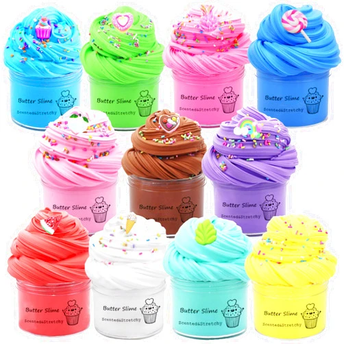 ZJOFP Butte Slime Kit 11 Pack Party Favor for Kids, Color and Texture Experience, Stress Relief Toy for Girls and Boys