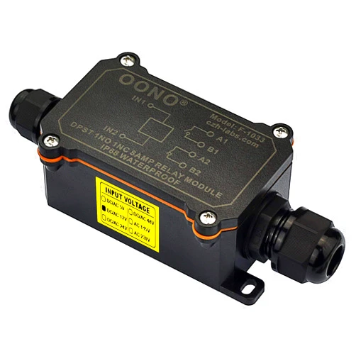 OONO IP68 Waterproof DPST 1NO 1NC 8Amp Power Relay Module (AC/DC 12V)