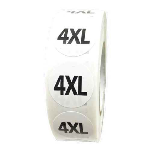 FuraHa 1000PCS 4XL Clothing Size Stickers Labels 7/8