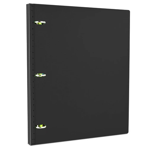 INFUN Telescoping 3 Ring Binder, Portable Plastic Binder with Telescoping Spine, 3 Ring Binder with Foldable Front Cover Holds 8.5