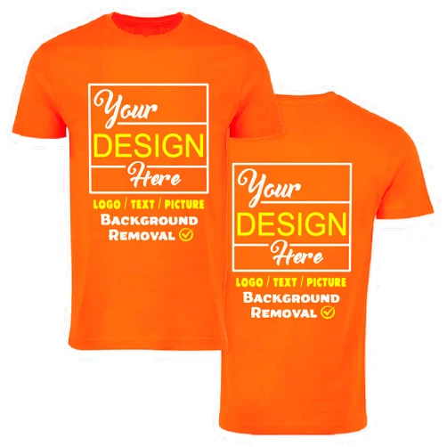 Blaze apparel Personalized Image/Text for Your Company/Wedding/Greetings with Digital Printing | Unisex Adult | Custom T-Shirt