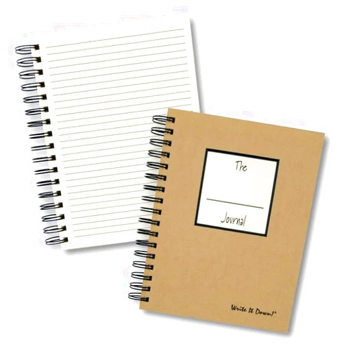 Write it Down series by Journals Unlimited, Guided Journal, Blank Lined Journal, Full-size 7.5