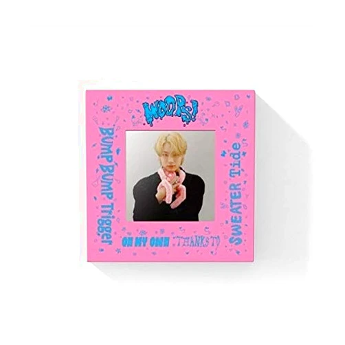 KPOP Woodz Woops! 2nd Mini Album Love Version CD+84p PhotoBook+6p Photo SET&Frame+2p Sticker +2p PhotoCard+Tracking Kpop