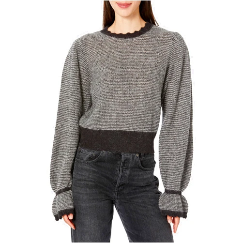 Joie Women's Imani Sweater in Caviar and Winter White