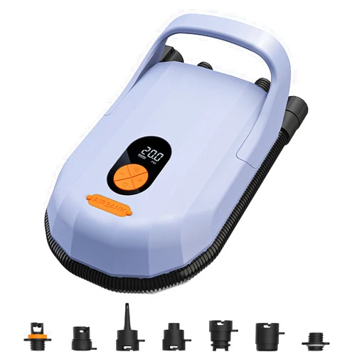 AIRBANK 7800mAh SUP Pump Whale Shark Pro, 20PSI Paddle Board Pump Dual Stage Auto Off for Paddleboard Tent Mattress