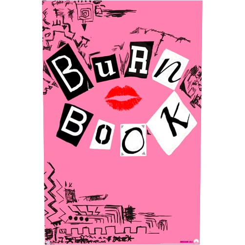 Trends International Mean Girls - Burn Book Wall Poster, 22.375