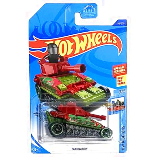 DieCast Hot Wheels Tanknator, Ride Ons 98/250 (red/Green)