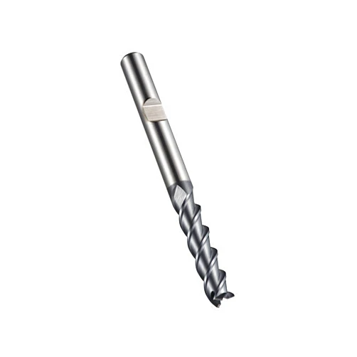 Dormer C92012.0 Shank End Mill, ALCRONA Coating, Cobalt High Speed Steel PM, 12 mm Head Diameter, 53 mm Flute Length, 110 mm Full Length