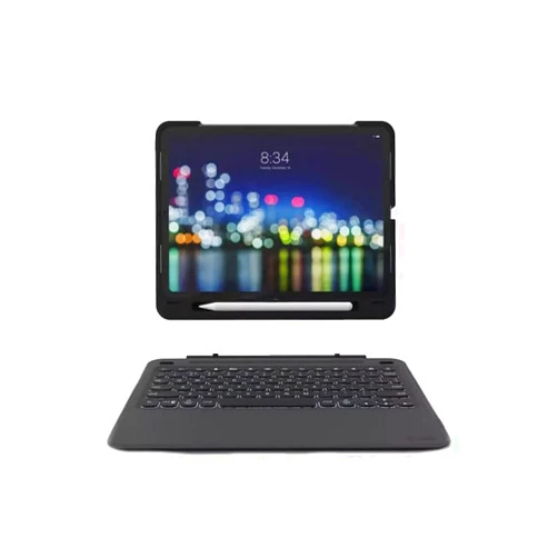 ZAGG Slim Book Go Ultra Slim Keyboard & Detachable case for iPad Pro 11-inch (Gen 2, Gen1) - Magnetic-Hinged Keyboard, Multi-Device Bluetooth Pairing, Durable