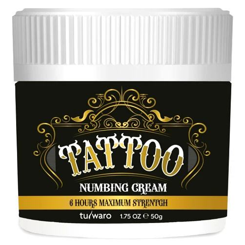 Tuiwaro Tattoo Numbing Cream for Tattoos Extra Strength- Fast & Long-Lasting Numb for Tattoos, Tattoo Numbing Cream Maximum Strength, Painless Numbing Cream, Numbing Cream for Waxing & Piercing