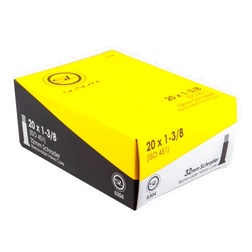 Sunlite Standard Schrader Valve Tubes, 20 x 1-3/8