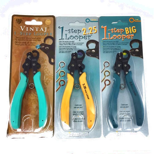 Ny6design One Step Looper Pliers Set (1.5mm, 2.25mm, 3mm) 3 Pilers for Jewelry Making Easy and Fast for Beginners
