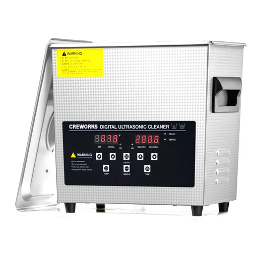 CREWORKS 3L Digital Ultrasonic Cleaner, 0.8 gal. Ultrasonic Cleaning Machine with Degas & Gentle Modes, 120W Professional Ultrasound Cleaner with 150W Heater & 1-30 min. Timer for Glasses Toys Tools