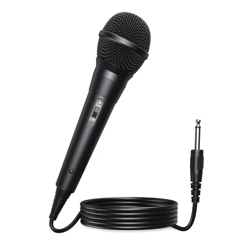 SUDOTACK Wired Microphone: Dynamic Microphone for Karaoke Singing Suited for Speakers AMP Karaoke Machine Mixer Plug in Microphone with 9.84ft 1/4