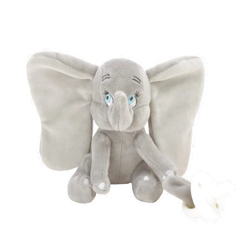 Disney Dumbo Grey Super Soft Plush Pacifier Buddy