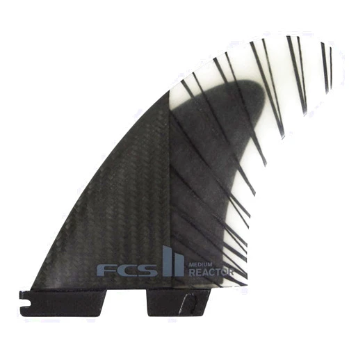 FCS II Reactor Performance Core Carbon Tri Fin Set - Black/Charcoal - M