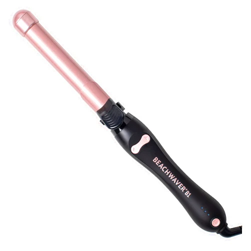 Beachwaver B1 Rotating Curling Iron in Midnight Rose | 1 inch barrel for all hair types | Automatic curling iron | Easy-to-use curling wand | Long-lasting, salon-quality curls and waves | Dual voltage