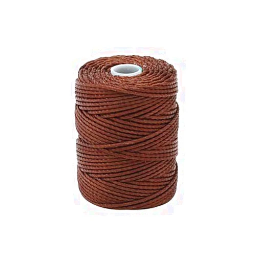 C-Lon Tex 400 Heavy Weight Bead Cord, Brown - 1.0mm, 39 Yard Spool