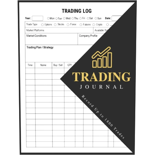 Gemey Publishing Books Trading Journal: Trading Log and Investment Journal for Traders of Stocks, Futures, Options and Forex | Record Up to 1800 Trades