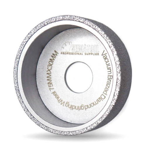 SHDIATOOL 3 Inch Profile Hand Diamond Wheel Height 30mm Flat Edge Grinding for Stone Marble Granite Rock Height 30mm 1