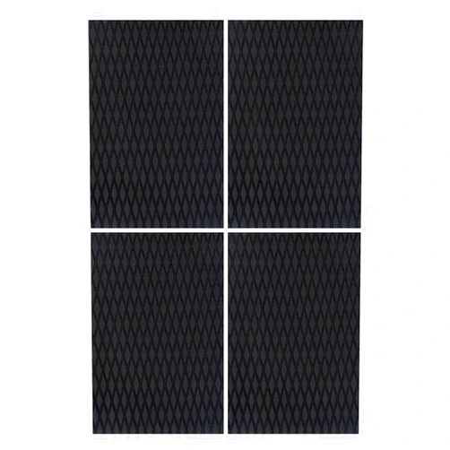 OCEANBROAD Self-Adhesive 15inx10in x 4/8 Pieces Non-Slip Traction Pad EVA Foam Trimmable Deck Sheet for Surfboard SUP Board Kayak Canoe, Black/Blue/White/Gray