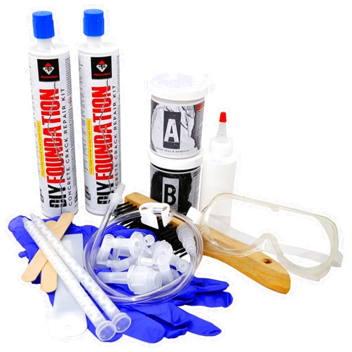 RadonSeal Concrete Foundation Crack Repair Kit (10 ft) - The Homeowner's Solution to Fixing Basement Wall Cracks Like The Pros