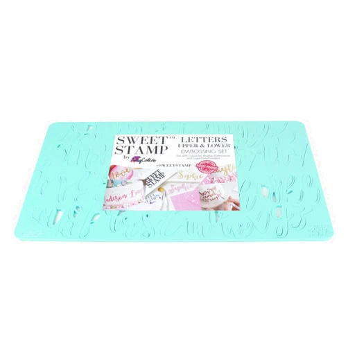 AmyCakes Sweet Stamp by AmyCakes Plastic Handwritten-Style Uppercase and Lowercase Letters for Embossing Cakes