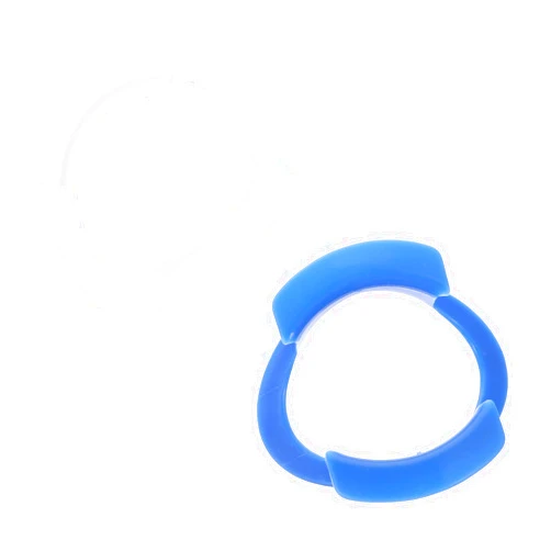 Healifty 2pcs O Oral Watch Speak Orthodontics Tool Lipless Shape for Mouthguard Teeth White Orthodontic Opening Game Fun Ya Opener Blue Block Device Mouth Intraoral Autoclavable Cheek