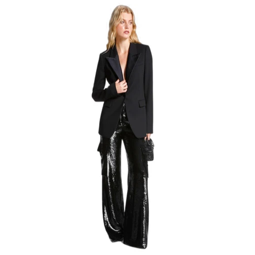 Michael Kors Womens Tuxedo Blazer
