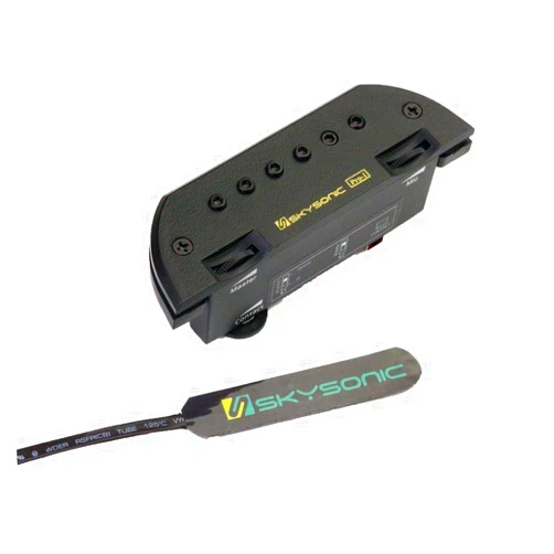 Skysonic PRO-1 Active Acoustic Guitar Piezo Sound hole Pickup Humbucker with Microphone, Clear Sound with Tone and Volume Control