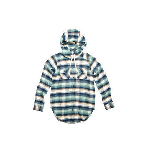 KAVU Jess Shirt - Flannel Plaid Zip Up Hoodie