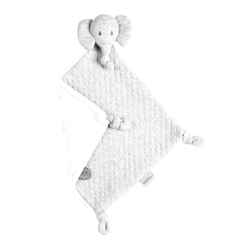 Nattou Tembo Elephant Doudou Security Nursery Blanket Soft Baby Lovey Unisex Lovie Baby Gifts for Newborn Boys and Girls Baby Snuggle Toy Stuffed Animal, 11 inches – Grey