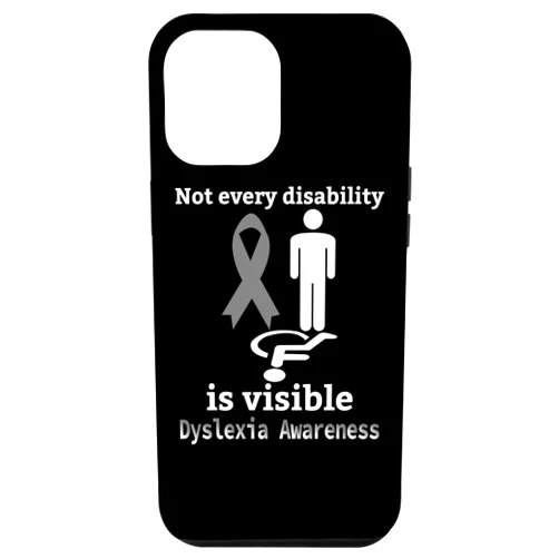 Dyslexia Awareness Products Support warrior iPhone 12 Pro Max Dyslexia Awareness October Silver Ribbon Dyslexic Teacher Case
