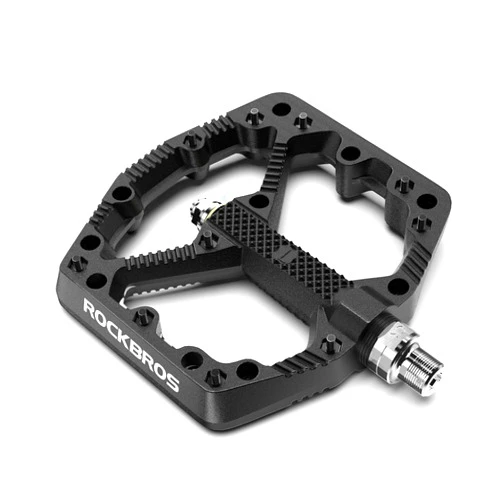 ROCKBROS Mountain Bike Pedals Flat MTB Pedals Nylon Fiber Bicycle Platform Pedals for Road Mountain BMX MTB Bikes