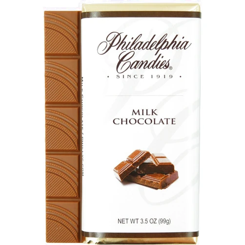 Philadelphia Candies Milk Chocolate Bar, 3.5-Ounce Packages (Pack of 5)