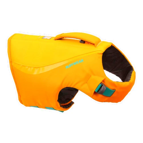 Ruffwear, Float Coat Dog Life Jacket, Premium Buoyancy Swim Vest with Lift Handle, Secure Fit & Reflective Trim, Adjustable Flotation for Swimming, Boating, & Outdoor Adventures, Wave Orange, Small