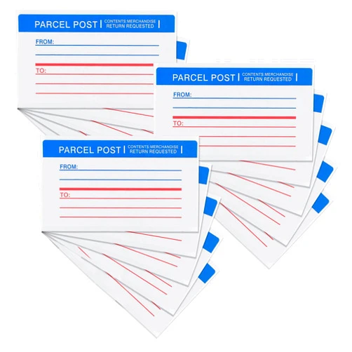 Emraw Super Great Mailing Labels Permanent Adhesive Paper Label for Envelopes - Great for School, Home & Office – 25 Labels Per Pack - (2-Pack)