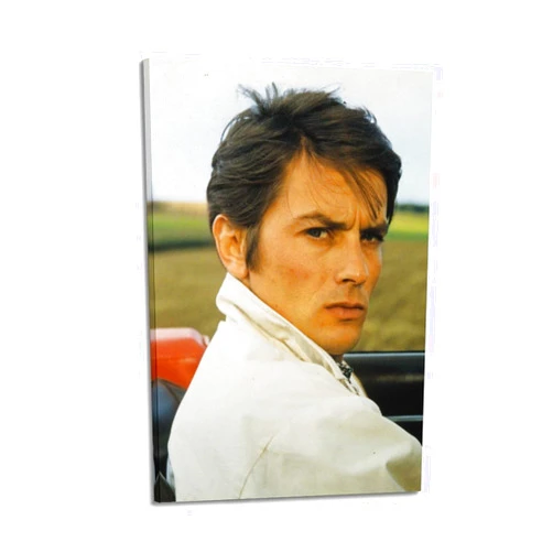 MarXan Vintage Alain Delon Poster Modern Canvas Painting Wall Art for Living Room Bedroom Bathroom Office Home Decor 16x24inch(40x60cm) Frame-style-1