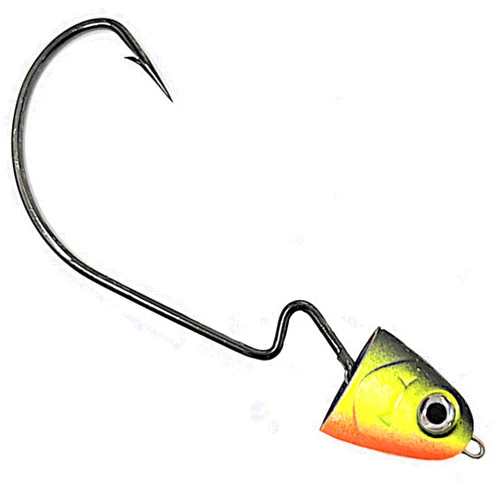 Reaction Tackle Swimbait Swing Jig Head - Bass Fishing Lure, Ideal Bait for Saltwater Fishing and Freshwater, Weighted Weedless Hooks for Bass Fishing