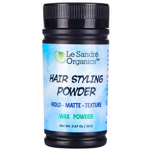 Le Sandre Organics Hair Styling Powder – Volumizing – Non Greasy and Sticky – Matte Finish 0.67 Oz (20 g)