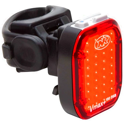 NiteRider Vmax+ 150 Lumens USB Rechargeable Bike Tail Light Powerful Daylight Visible Bicycle LED Rear Light Easy to Install Road Mountain City Commuting Adventure Cycling Safety Flash