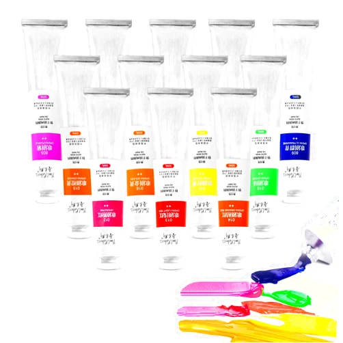Paul Rubens Oil Paint, 12 Neon Colors with High Saturation, 50ml Large Tubes, Faster Drying Time, Art Supplies for Artists, Students, Beginners