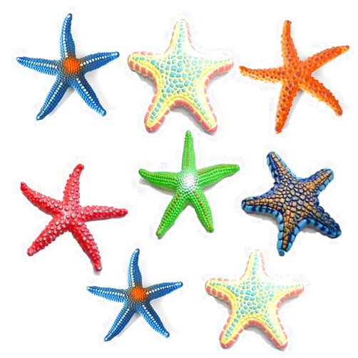 Phedrew 8Pcs Big Diving Toys Colorful Starfish Toys Summer Swimming Pool Toys Set Soft Rubber Dive Throw Toy for Kids Underwater Swimming Toy for Pool