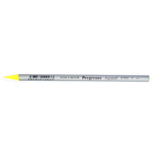 KOH-I-NOOR 8780 Woodless Aquarell Coloured Pencil - Chrome Yellow (Box of 12)