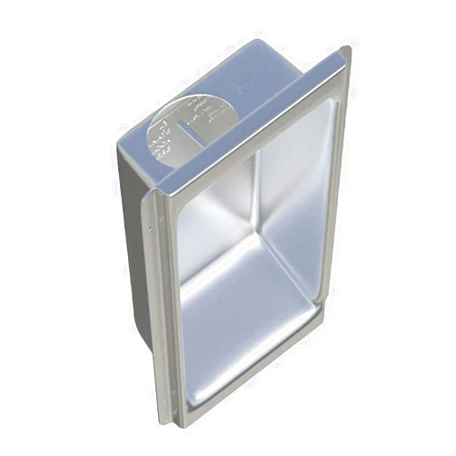 Solid Source HVAC New Construction Dryer Box | Indoor Dryer Vent | Recessed Dryer Vent Box With Gas Port | Dryer Vent | Best Dryer Wall Vent Box Model 425 | Upward Dryer Vent | 2x6 wall