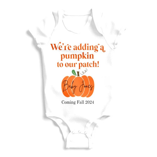 MYETCHEY Personalized Pregnancy Announcements & Baby Onesie, Custom Baby Announcement Onesie