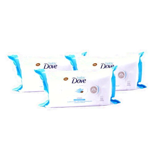 Dove Baby Wipes Rich Moisture, 50 Wipes (Pack of 3)